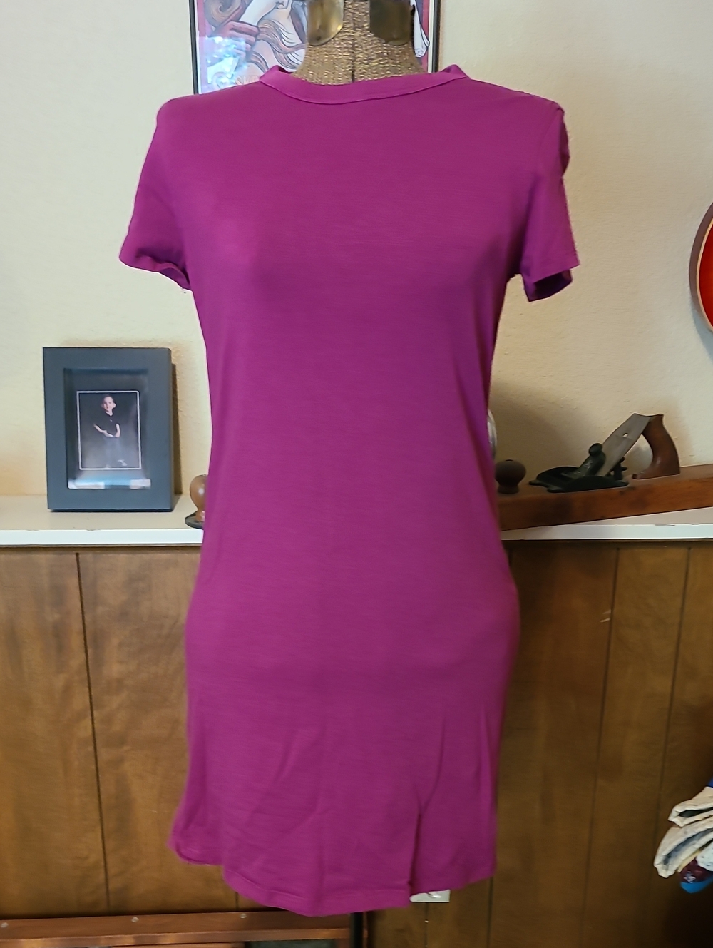 Lululemon T-shirt Dress in Rich Magenta